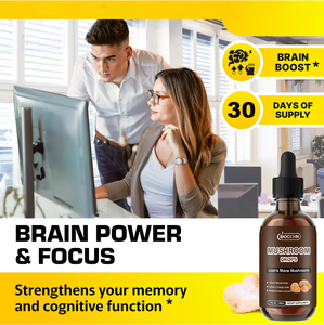 Integratore di Funghi <span class=keywords><strong>Lion</strong></span>'s <span class=keywords><strong>Mane</strong></span> in Gocce OEM, Estratto di <span class=keywords><strong>Lion</strong></span>'s <span class=keywords><strong>Mane</strong></span> per Supporto Cognitivo, Concentrazione, Chiarezza Mentale, Memoria, Umore e Funzionamento Cerebrale - Product Image 3
