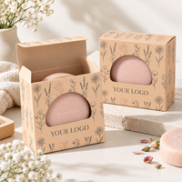 Scatola di Cartone Pieghevole Personalizzata con Finestra Fustellata per Confezioni di Sapone, Candele, Cosmetici e Prodotti Regalo