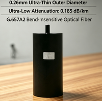Kit de fibre optique FPV à faible latence pour drone, G657a2, bobine légère enroulable pour UAV