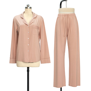 Individueller Damen-Schlafanzug aus Bambus, Ultraweiche Homewear, Umweltfreundliches Modal-Loungewear-Damen-Pyjama-Set - Product Image 2