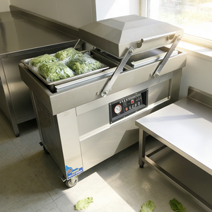 Machine d'emballage sous vide à double <span class=keywords><strong>chambre</strong></span> 500PD pour le <span class=keywords><strong>commerce</strong></span> électronique, scelleuse alimentaire commerciale, haute efficacité Fresh-Lock 304 - Product Image 6