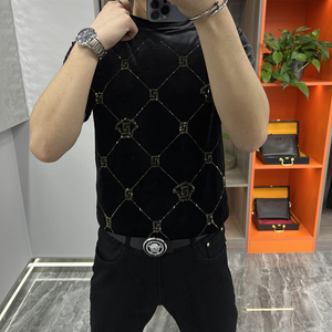 เสื้อยืดแขนสั้นผ้าฝ้าย กางเกงขาสั้นฤดูร้อน เสื้อผ้าผู้ชาย เสื้อยืดสำหรับผู้ชาย - Product Image 6
