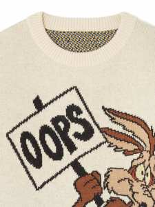 Jersey de punto personalizado de lana de algodón con cuello redondo estándar de manga larga estilo callejero OEM y ODM para hombre, suéter de punto Jacquard - Product Image 6