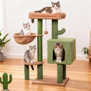 צעצוע חתולים רב תכליתי צעצוע לחתולים עמיד לטיפוס עץ חתול פוסט קקטוס לחתולים - Product Image 1