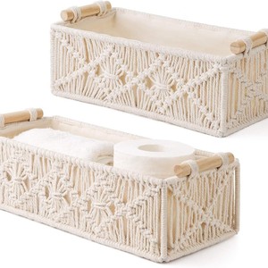 Macrame Multi Purpose <b>storage</b> <b>Basket</b> - Product Image 1