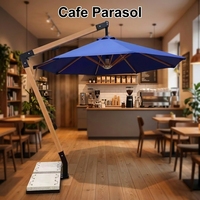 Parasol commercial pour hôtel, parc, marché, restaurant, café, complexe hôtelier, salle de sport, cour, repas en plein air, protection contre le sable et le soleil