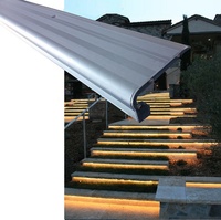 Lampe d'escalier à LED Taille personnalisée Profilé en aluminium Éclairage d'escalier intérieur Bande d'angle Applique murale
