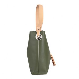Z &amp; M Cina Merci In Pelle Tinta Unita handle Bag per Le Donne - Product Image 3