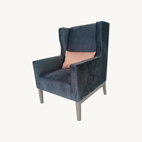 Meubles de hall d'hôtel, chaises en bois modernes de luxe, mobilier de hall d'hôtel