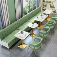 Table basse en métal simple, durable et moderne, ensemble de meubles de salle à manger pour hôtel, restaurant, café