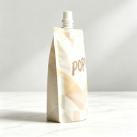 Sachets souples personnalisés en Mylar avec bec verseur 3,5g 50ml 120ml, impression logo par gravure, plastique de qualité alimentaire, étanches à l'humidité, pour liquides et jus