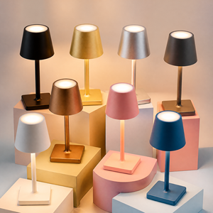 Lampe de table LED moderne sans fil, <span class=keywords><strong>rechargeable</strong></span> par USB, avec capteur tactile, lampe de bureau en alliage d'aluminium, veilleuse pour chambre à coucher, salle à manger, maison - Product Image 1
