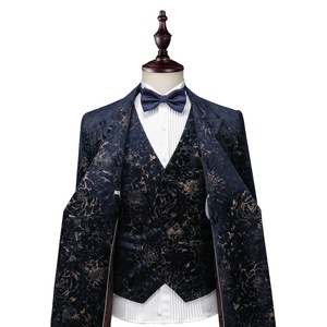 <span class=keywords><strong>Costume</strong></span> trois pièces pour <span class=keywords><strong>homme</strong></span>, style britannique, double boutonnage, imprimé <span class=keywords><strong>velours</strong></span>, <span class=keywords><strong>costume</strong></span> de scène pour <span class=keywords><strong>homme</strong></span> - Product Image 3
