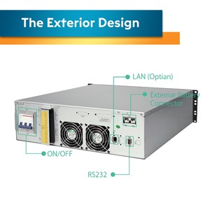 6000VA 5000W trực tuyến UPS đôi chuyển đổi tinh khiết Sine Wave cho máy chủ chuyển đổi Router <span class=keywords><strong>PC</strong></span> POS ATM SCADA hệ thống điện sao lưu - Product Image 3