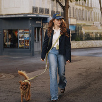 Harnais pour Chien en Velours Teddy Doux et Confortable, Conception Anti-Traction, Léger, Réglable, de Luxe avec Logo Personnalisé