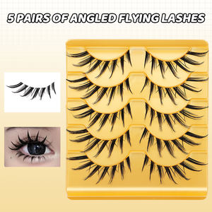 Usine En Gros Naturel À La Main Pleine <span class=keywords><strong>Bande</strong></span> Cat Eye Cils Fox Eye Manga Lash Boîtes <span class=keywords><strong>Bande</strong></span> <span class=keywords><strong>Dessinée</strong></span> Inspiré Cat Eye Cat Lashes - Product Image 3