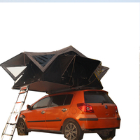 Tente de toit pliable à coque souple pour camping en plein air, SUV, mini-voiture, tente de toit pour véhicule, 3-4 personnes