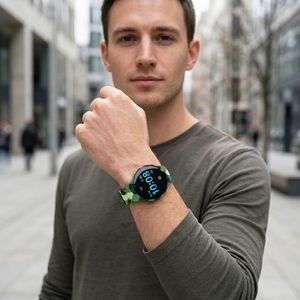 <span class=keywords><strong>Reloj</strong></span> <span class=keywords><strong>Inteligente</strong></span> Unisex OEM de Fábrica con Pantalla AMOLED, Monitor de Sueño, Alarma, Diseño Magnético Camuflado, Monitor de Frecuencia Cardíaca y Esfera Personalizable con Logotipo - Product Image 5