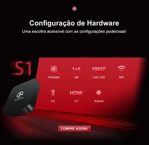 Uni <span class=keywords><strong>Tv</strong></span> Box Android IPTV Brasiliano Portoghese, Unitv S1 HD 4K per Streaming di <span class=keywords><strong>Programmi</strong></span> - Product Image 3
