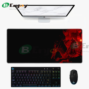 HD Custom Deskmat Non-Slip meja persegi panjang Mat dengan merah hitam cetak <span class=keywords><strong>Desktop</strong></span> aksesoris tersedia - Product Image 2