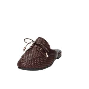 Marco Tozzi Women's Mules Brown 39 <b>Flat</b> Heel 1 Cm Woven Leather Slip On - Product Image 5