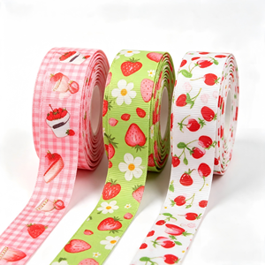โรงงานขายส่งริบบิ้น GRACE RIBBON ริบบิ้นซาตินทอสองหน้า ทนต่อการหดตัว ปรับแต่งความกว้างได้ พิมพ์ลายฟอยล์ทอง ริบบิ้น 100% - Product Image 5