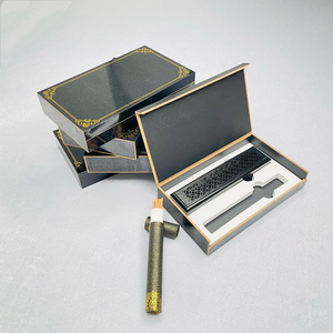 Confezione regalo naturale nero marrone corto bambù bruciatore di incenso in legno Oud Box stufa Censer per portaincenso con tubo di carta - Product Image 5