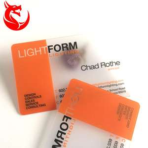 Cartes de visite transparentes en PVC de taille standard, bon marché - Product Image 2