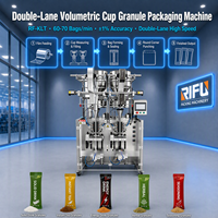 Machine d'emballage automatique de granulés volumétriques à double voie 60-70 sachets/min pour boissons solides et instantanées