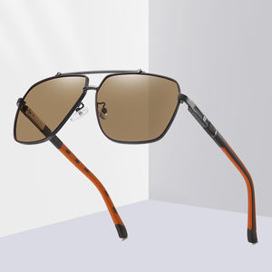 Occhiali <span class=keywords><strong>da</strong></span> Sole Polarizzati UV400 in Metallo con Doppio Ponte Stile Aviatore di Lusso alla Moda per <span class=keywords><strong>Uomo</strong></span> - Fornitori all'Ingrosso di Occhiali - Product Image 4