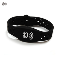 Bracelet en silicone RFID haute sécurité 13,56 MHz MIFARE DESFire EV3 2K/4K/8K pour contrôle d'accès