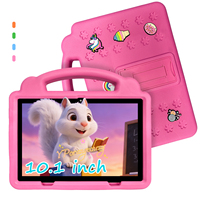 Nouvelle tablette Android 12 de 10,1 pouces pour enfants, 3 Go + 64 Go, processeur MTK Octa Core, batterie 4000 mAh, Wi-Fi 5G, écran IPS 1280x800, bleu/rose, antichoc