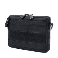 Pochette d'administration horizontale Molle tactique sac EDC multi-usages pour gilet tactique poitrine taille Pack pochettes à outils utilitaires
