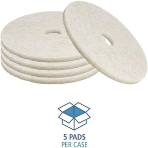 Discos de Pulido para Pisos Boardwalk BWK4024NAT de 24 Pulgadas, Acabado Natural, Blancos (5/Caja) - Product Image 2