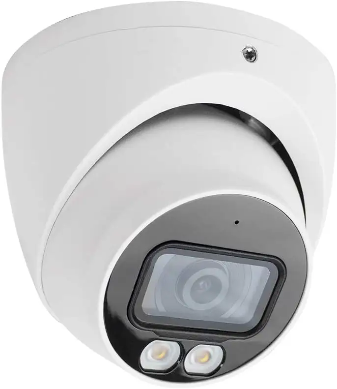 كاميرا H265 4K 5 ميجابكسل 4 ميجابكسل للتصوير في الأماكن المغلقة والخارجية CCTV شبكة كرات العين PoE IP مع رؤية ليلية ملونة AI لكشف وعدد الأشخاص