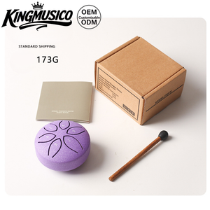 Mini tambour <span class=keywords><strong>à</strong></span> langue en acier pour enfants |   Instrument <span class=keywords><strong>de</strong></span> percussion <span class=keywords><strong>de</strong></span> poche <span class=keywords><strong>à</strong></span> 6 notes <span class=keywords><strong>de</strong></span> 3 pouces |   Jouet musical classique traditionnel portable, cadeau - Product Image 5