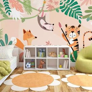 Carta da Parati 3D Moderna Testurizzata per Bambini, Adesivo Murale Dipinto per Camera da Letto, Carta da Parati Autoadesiva per Cameretta Bambina, Decorazione Casa - Product Image 4