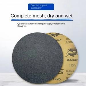 Papel de <span class=keywords><strong>lija</strong></span> metalográfico resistente <span class=keywords><strong>al</strong></span> <span class=keywords><strong>agua</strong></span> de marca doble leopardo 200/230MM hoja redonda disco abrasivo de doble cara - Product Image 6