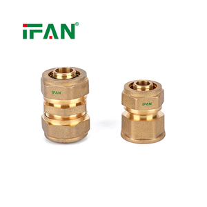 IFAN Compre Materiales <span class=keywords><strong>de</strong></span> Plomería a Precio <span class=keywords><strong>de</strong></span> Fábrica, Acoplamiento <span class=keywords><strong>de</strong></span> Latón <span class=keywords><strong>de</strong></span> 16MM-32MM, Conexión <span class=keywords><strong>de</strong></span> Compresión PEX - Product Image 1