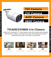 8MP 4k Analog Security Bullet Camera Outdoor, 4-in-1(TVI/CVI/AHD/CVBS), IR Night Vision,True WDR,IP67,2.8mm Lens,Full Metal,NTSC
