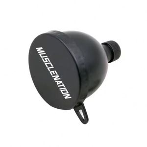 Custom Made 100ml Plastic Powder Addition <b>Protein</b> Jar-Shaped 100ml <b>Bottles</b> Bulk Keychain Travel Scooper Supplement Funnel Black - Product Image 3