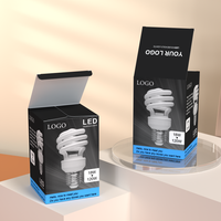 Boîtes en papier d'art pour l'emballage d'ampoules LED avec design, couleur, taille et logo personnalisés