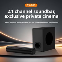 Barre de son pour téléviseur 5.1 avec 2 haut-parleurs en ABS, système stéréo surround pour cinéma maison, salon et ordinateur