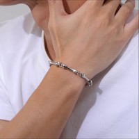 Bracelets en corde de style punk pour hommes et femmes, avec boucle OT et pendentif cœur, bijoux de poignet pour couple