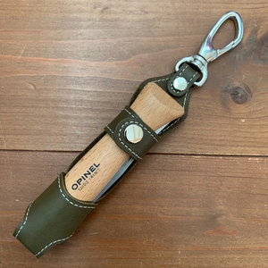 Porta-coltello portatile da campeggio a maglia n. 8 Opine-l custodia portachiavi con guaina pieghevole per coltello Opinell n. 9 tasca per rivestimento in pelle - Product Image 4