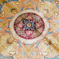 9x12ft noué à la main 100% plaine marocain afghan fait à la main turc moderne tapis en soie