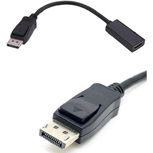 อะแดปเตอร์วิดีโอเสียงดิสเพลย์พอร์ตเป็น HDMI พร้อมการโค้งงอ 180 องศาสำหรับการเชื่อมต่อจอภาพและทีวี - Product Image 2