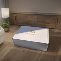 Boîtes d'expédition en carton ondulé recyclé colorées personnalisées avec impression de logo sur mesure, emballage durable pour vêtements et chaussettes