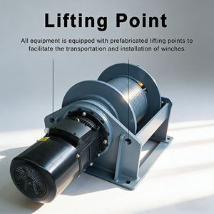 กว้านไฟฟ้า 2200 ปอนด์ 1000 กิโลกรัม M5 220 โวลต์ พร้อมดรัมขนาดใหญ่และกล่องควบคุมมาตรฐาน IP55 สำหรับคลังสินค้าขนาดเล็ก - Product Image 4