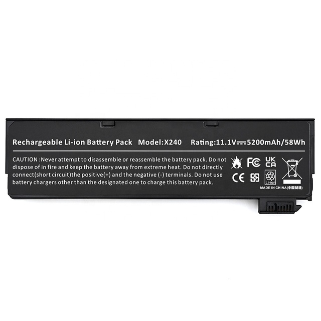 6 Cell Replacement Laptop Battery for Lenovo Thinkpad X240 X250 T440 T440s T550 K2450 45n1134 45n1135 Battery